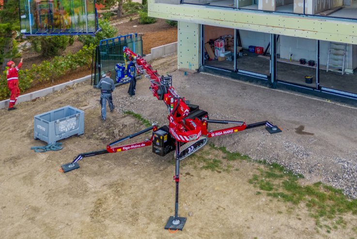 Elektrokran im Einsatz
